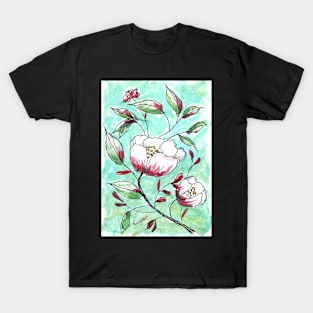 Ann's Flowers - Watercolour T-Shirt